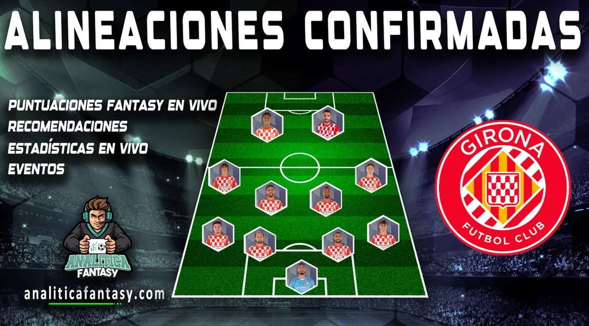 Once titular del Girona para enfrentar a Las Palmas