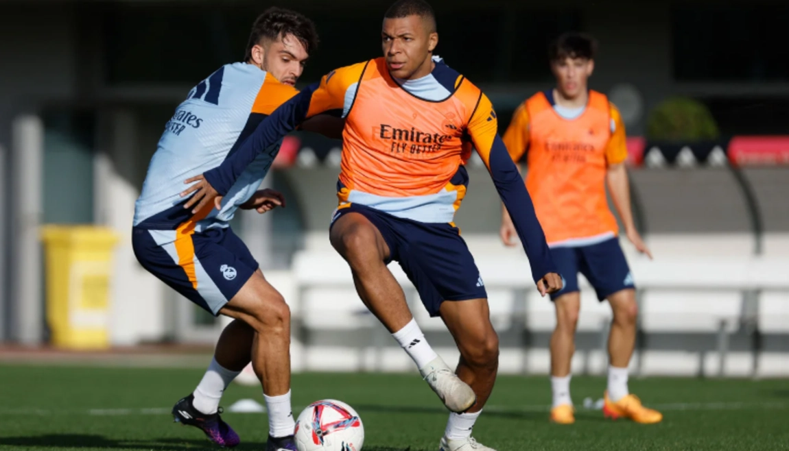 Primer entrenamiento de la semana para el Real Madrid