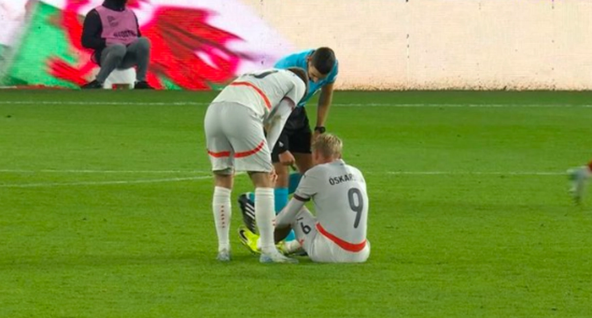 Se marchó lesionado Oskarsson en el minuto 23'