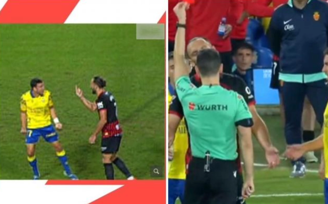 Portada de Muriqi salió expulsado en el partido contra Las Palmas hoy