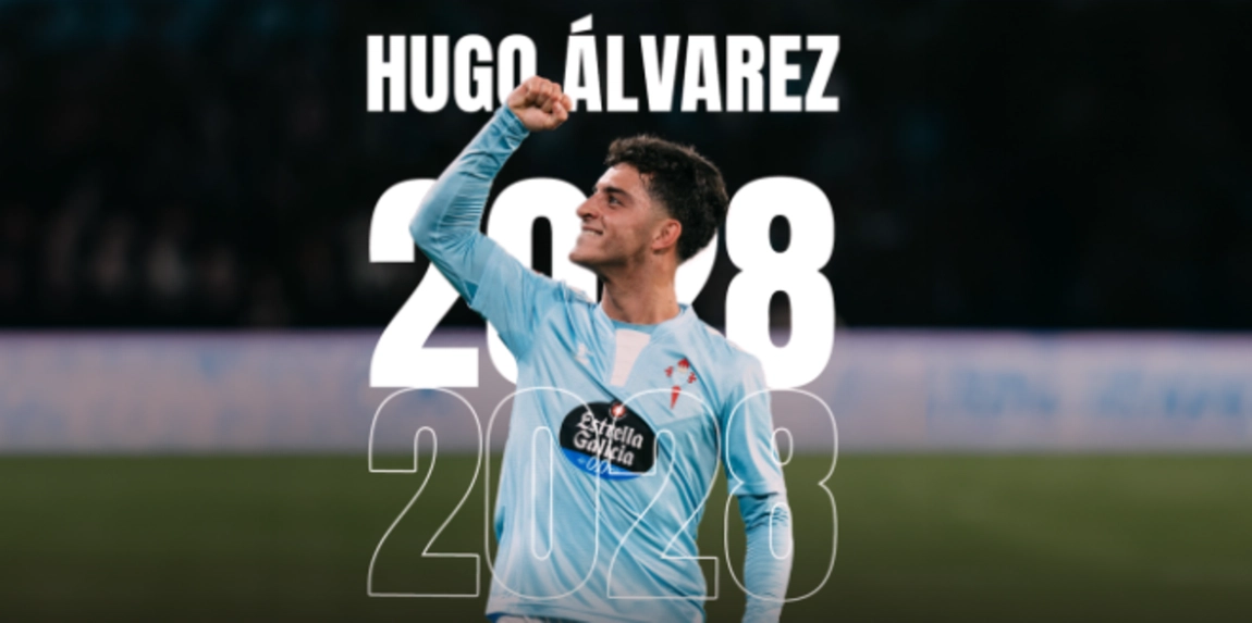 El RC Celta ha cerrado la renovación de Hugo Álvarez