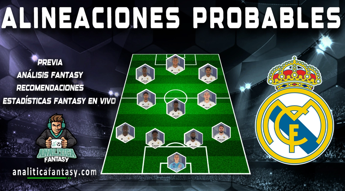 Imagen de la noticia: Posible once del Real Madrid para la jornada 15