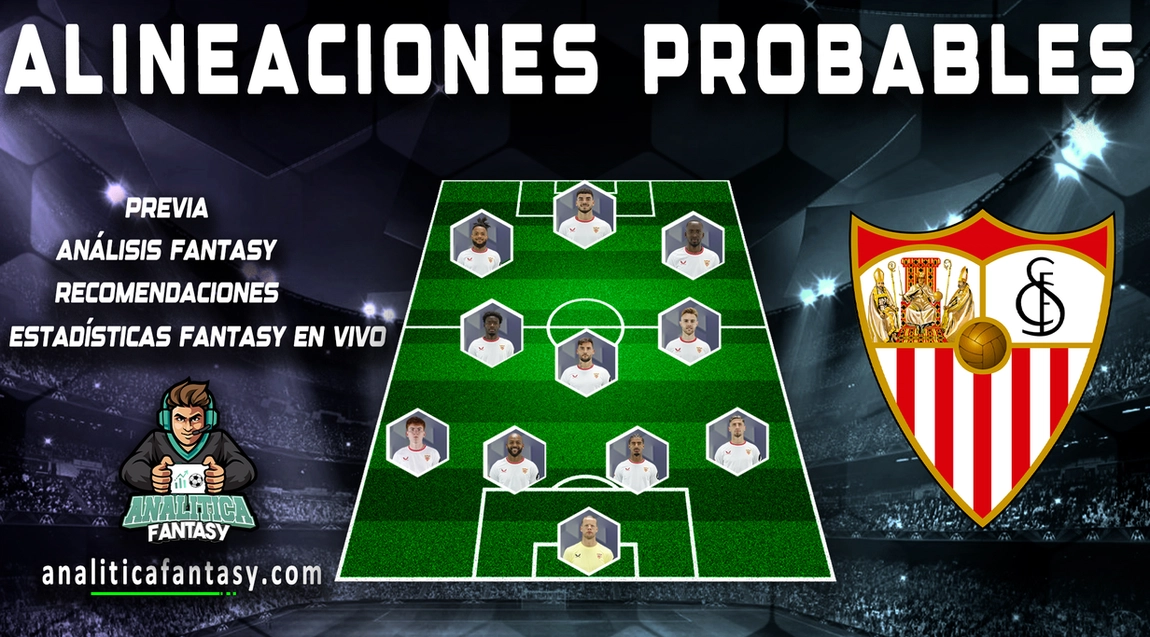 Imagen de la noticia: Alineación probable del Sevilla para la J15