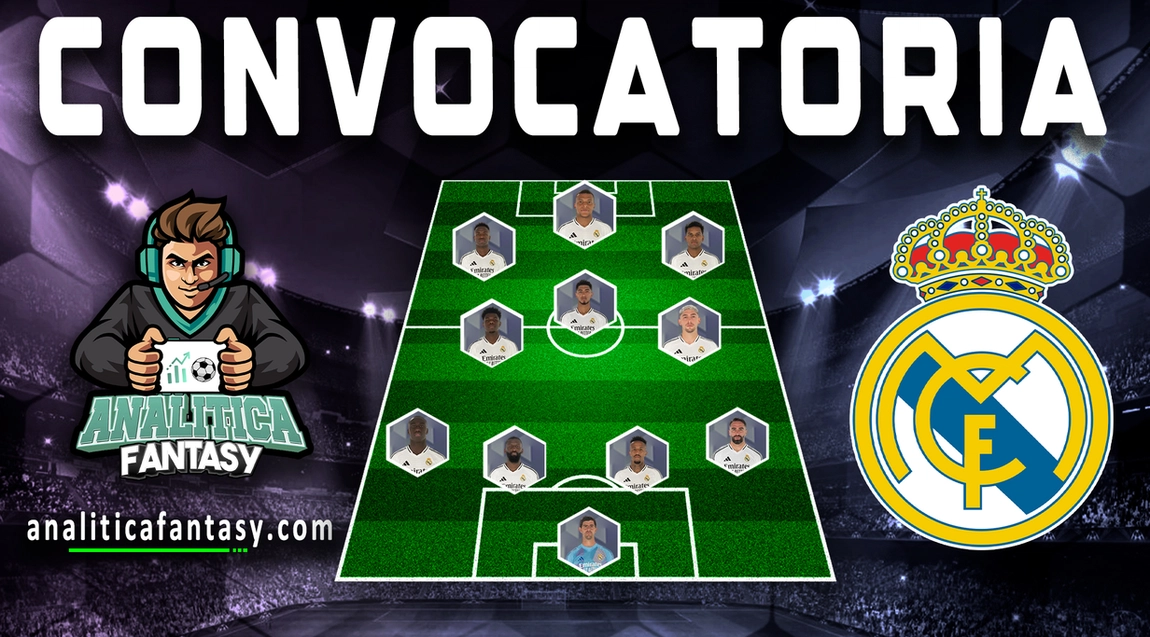Noticia: Convocatoria del Real Madrid contra el Getafe Imagen de la noticia: Convocatoria del Real Madrid contra el Getafe