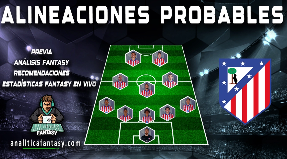 Imagen de la noticia: Posible once del Atlético de Madrid para la J17