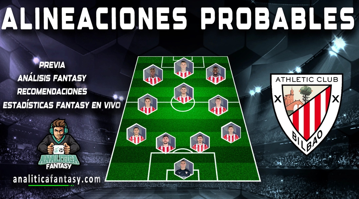 Imagen de la noticia: Posible once del Athletic Club para la jornada 17