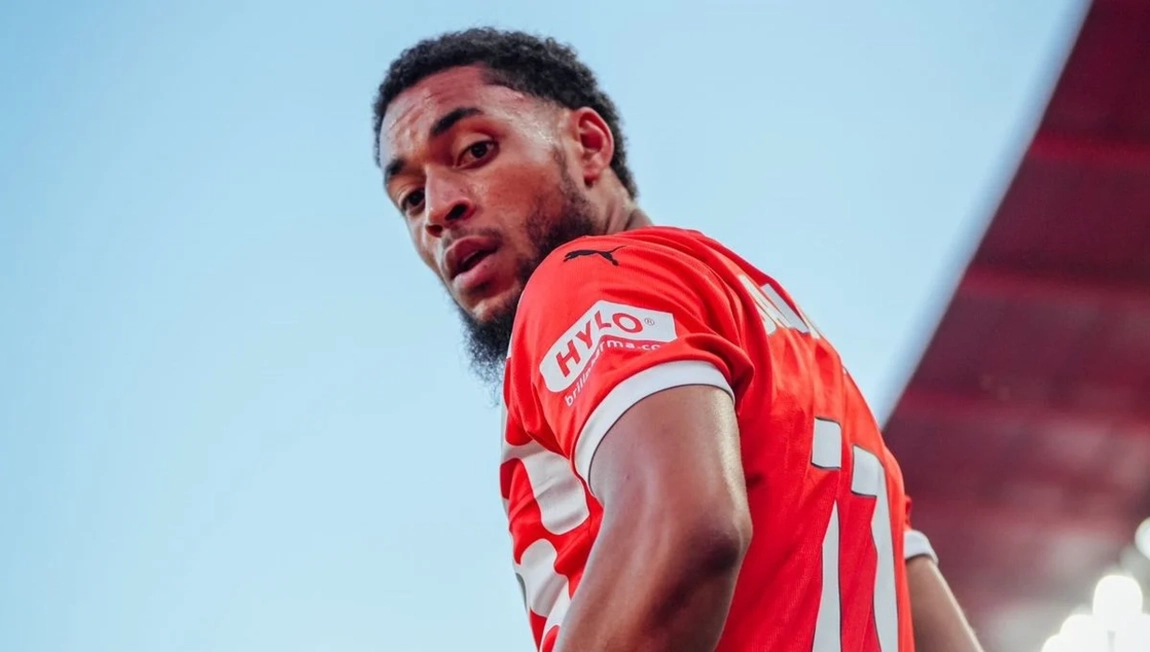 Danjuma en el ataque del Girona contra el Mallorca