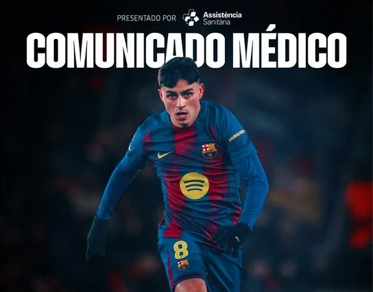 Oficial: El Barcelona anuncia la lesión de Pedri y el tiempo de baja