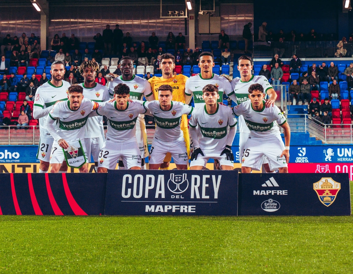 Gana el Elche con estrés en la Copa frente al Eibar, gol de Adam