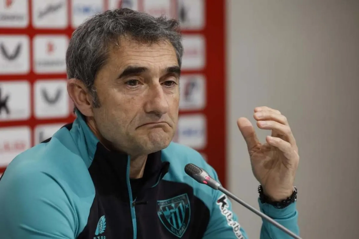 Noticia: Valverde habla del estado de Sancet, lo de Nico, Berenguer, Unai Simón y Julen, el United Imagen de la noticia: Valverde habla del estado de Sancet, lo de Nico, Berenguer, Unai Simón y Julen, el United