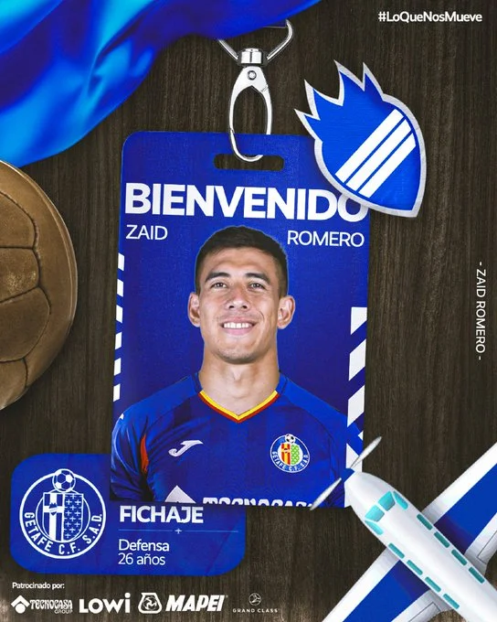 Portada de Zaid es el tercer refuerzo del Getafe en el mercado invernal