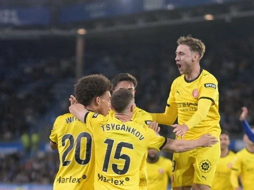 Goles de Vanat y Tsygankov en empate del Girona - Jornada 25 Liga Fantasy