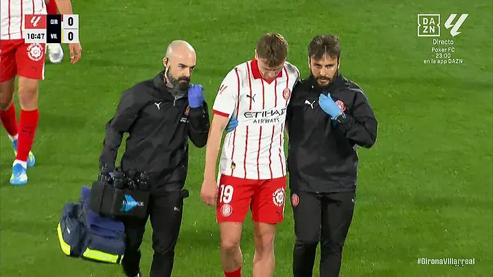 Se lesionan Vanat y Blind en el triunfo del Girona sobre el Villarreal - Jornada 30 La Liga
