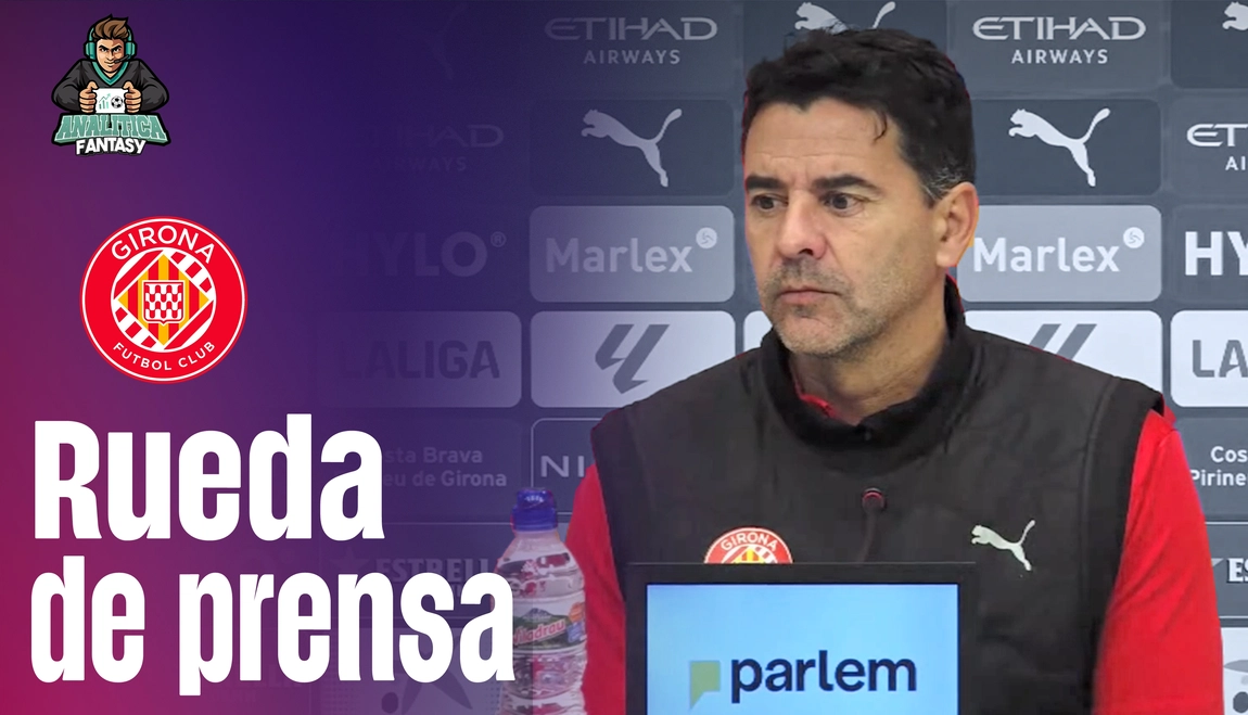 Imagen de la noticia: Míchel Sánchez habla de Arthur, Stuani, la ausencia de Yangel, el Madrid y árbitros