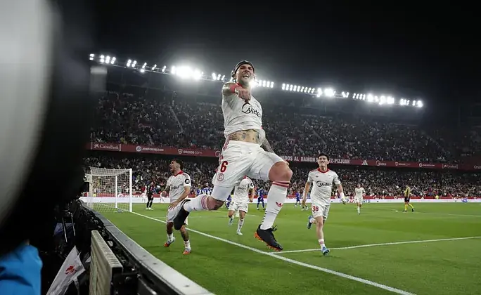 Gudelj y Akor con los goles en triunfo del Sevilla sobre el Atlético de Madrid - Jornada 31 La Liga
