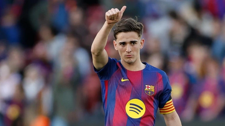 Gavi, sustituido ante el Celta en el descanso por molestias