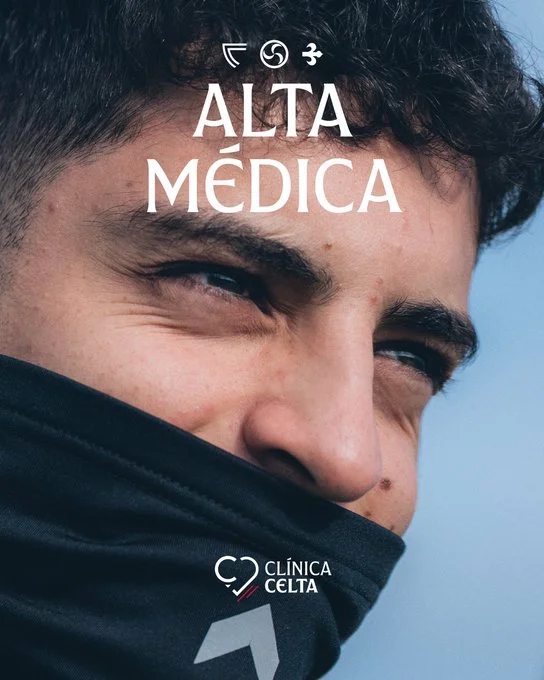 Portada de Convocatoria del Celta para Europa League, alta médica de Hugo Álvarez