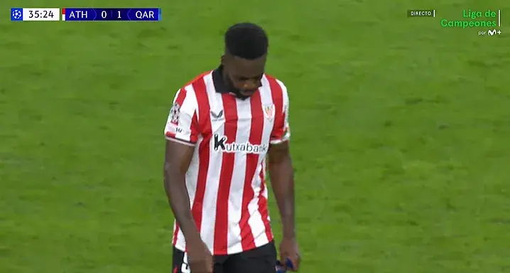 Portada de Iñaki Williams se lesiona en el Athletic - Qarabag de Champions