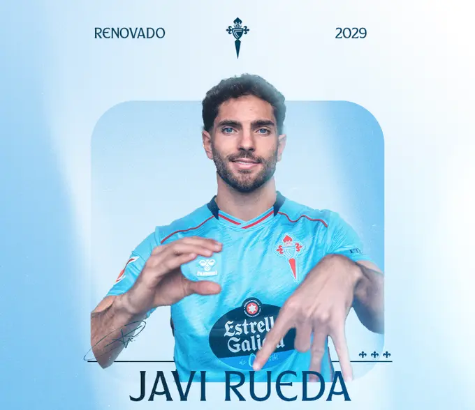 Portada de Javi Rueda renueva contrato con el Celta de Vigo