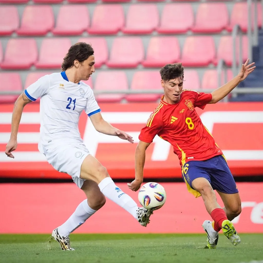 Portada de Cuatro jugadores de LA LIGA en Alineación de España Sub-21