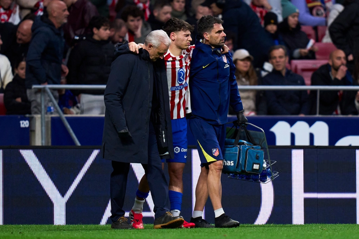 Nueva lesión en la zona creativa del Atlético de Madrid