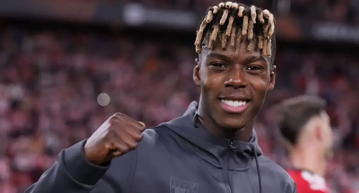 Noticia: Nico Williams reaparece en el entrenamiento del Athletic, siguen otras dos dudas Imagen de la noticia: Nico Williams reaparece en el entrenamiento del Athletic, siguen otras dos dudas