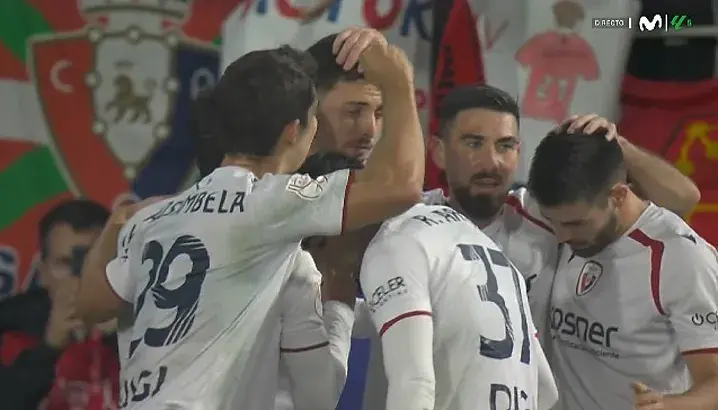 El Osasuna pasa en la Copa 4-2, pero ganando en tiempo extra