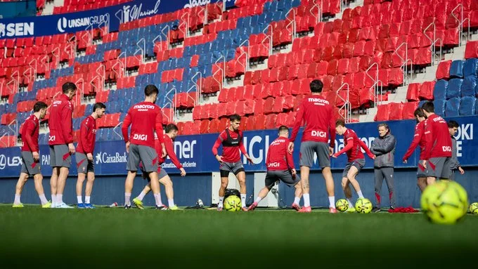 Portada de Tres regresos en el entrenamiento de Osasuna en El Sadar