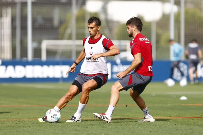 Portada de Entrenamiento de Osasuna de cara al Real Madrid