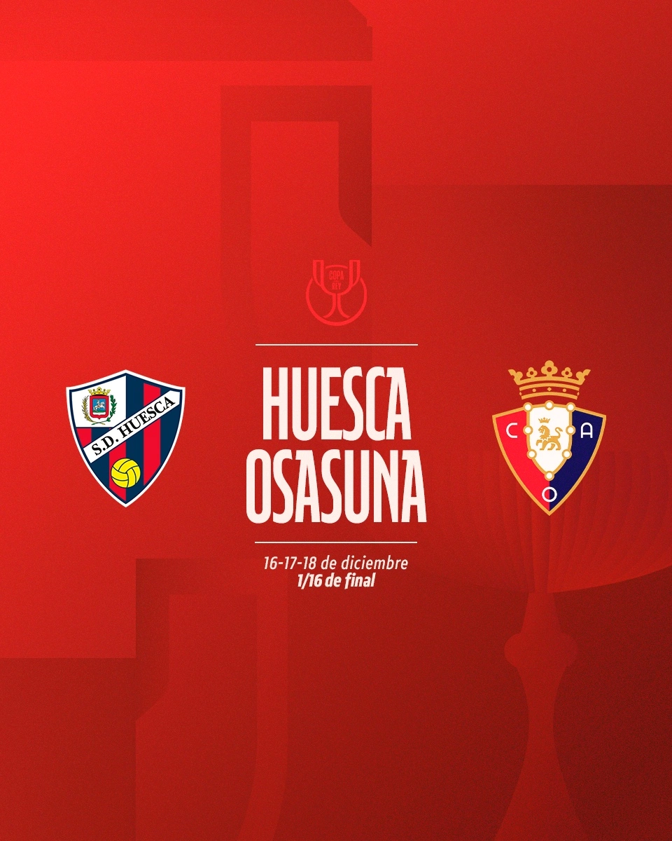 Portada de El Osasuna visitará al Huesca en tercera ronda de la Copa del Rey