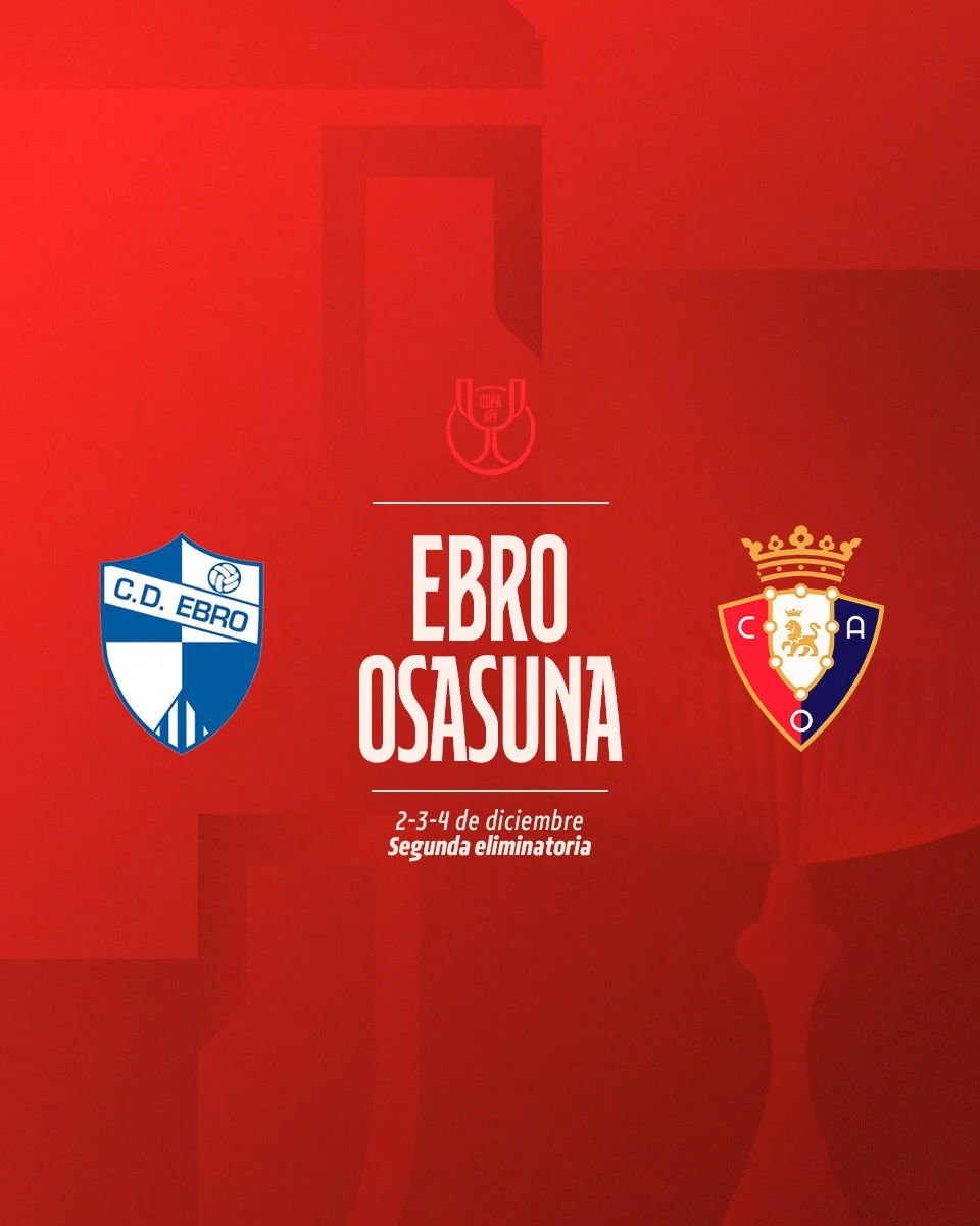 Portada de El Osasuna se medirá al Ebro en la segunda ronda de Copa del Rey