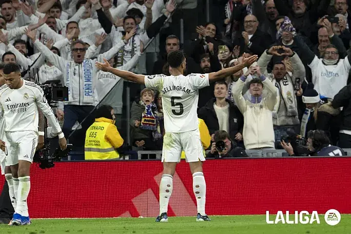 Bellingham y Mbappé con goles en el triunfo del Madrid - Jornada 17 Liga Fantasy