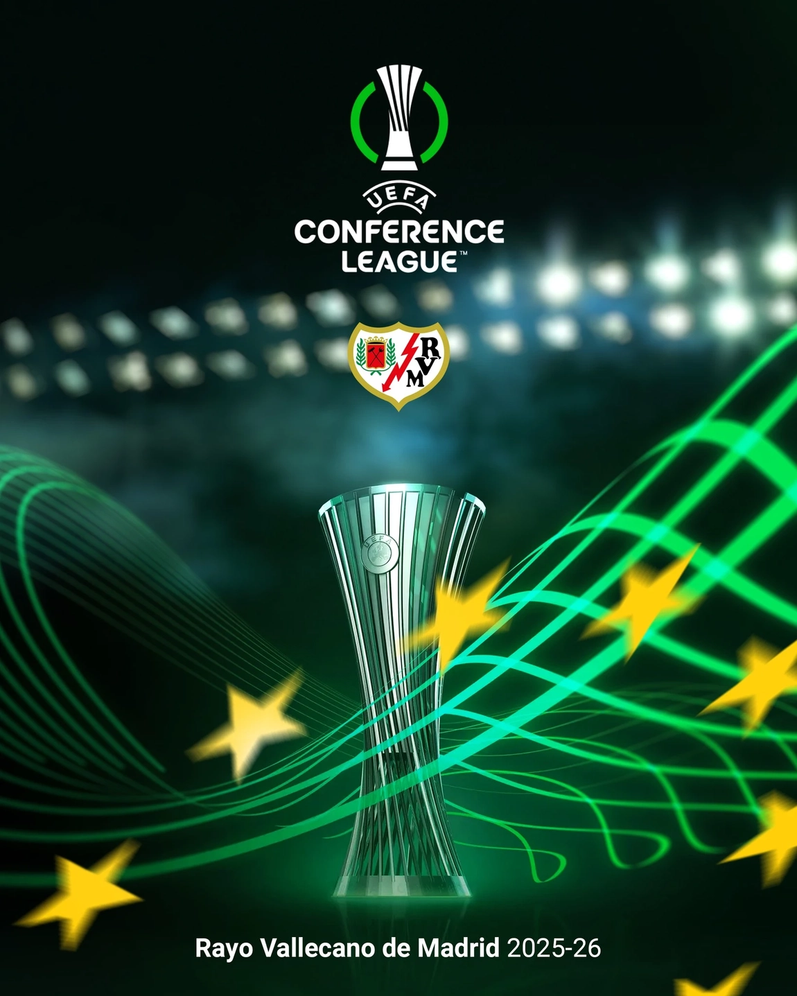 Portada de El Rayo contra Poznan, Jagiellonia y Bratislava - Sorteo Conference League