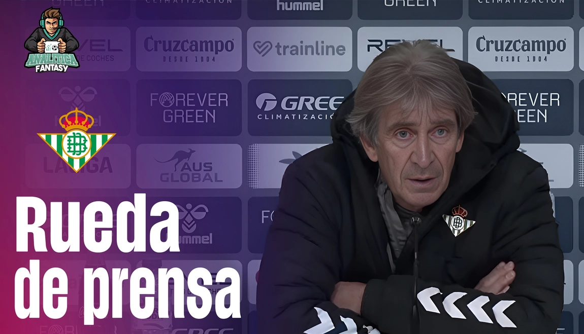 Noticia: Pellegrini habla de las situaciones físicas de Isco, Antony, Abde, de la victoria en Girona Imagen de la noticia: Pellegrini habla de las situaciones físicas de Isco, Antony, Abde, de la victoria en Girona