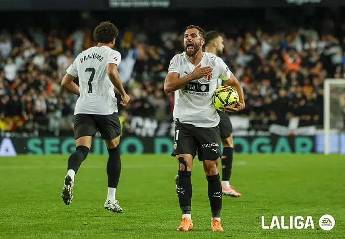 Rioja con el gol del empate del Valencia ante el Betis - Jornada 12 Liga Fantasy