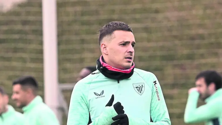 Portada de Par de regresos en el entreno del Athletic de cara al Villarreal