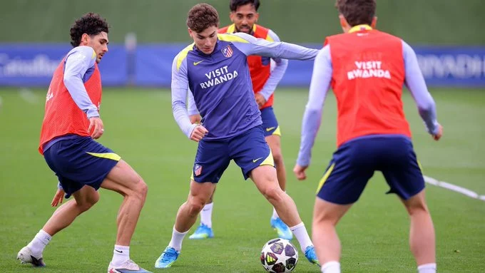 Ensayo y un regreso en el Atlético de Madrid de cara al Barcelona en Champions