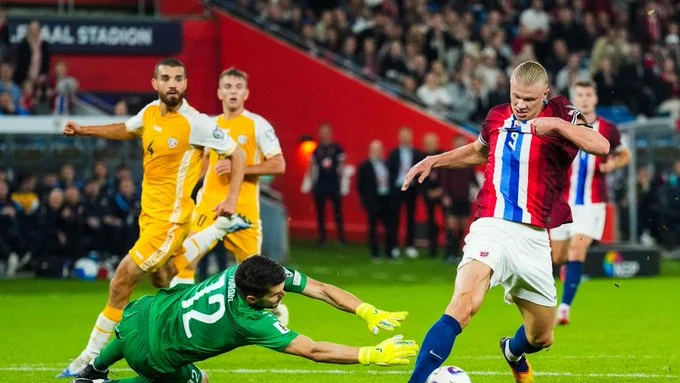 Portada de Sorloth con pobre actuación en la fiesta noruega de Haaland