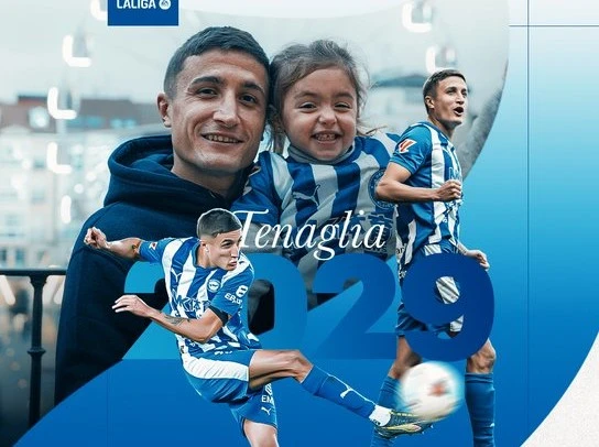 Portada de Tenaglia amplía dos años de contrato con el Alavés, titular para La Liga