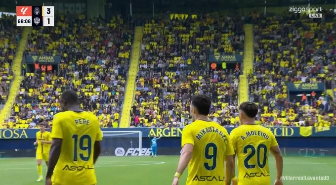 Mikautadze, Moleiro, Pépé y Buchanan en goleada del Villarreal al Levante - Jornada 34 La Liga