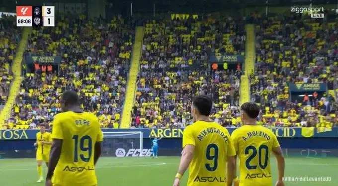 Mikautadze, Moleiro, Pépé y Buchanan en goleada del Villarreal al Levante - Jornada 34 La Liga
