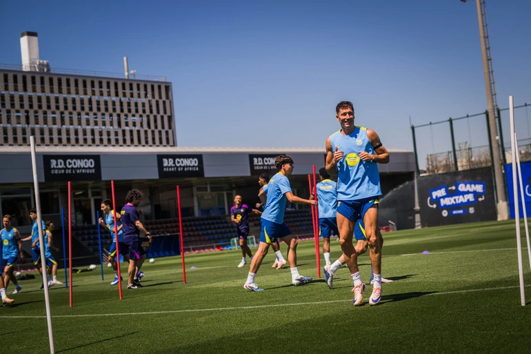 Baja importante en el entrenamiento del Barcelona previo al partido ante el Valencia