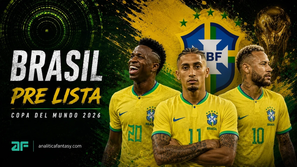 Pre-lista de Brasil para el Mundial 2026: el primer gran corte de Ancelotti