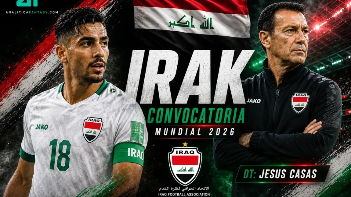 Convocatoria de Irak para el Mundial 2026: Arnold presenta sus 26 para el regreso histórico