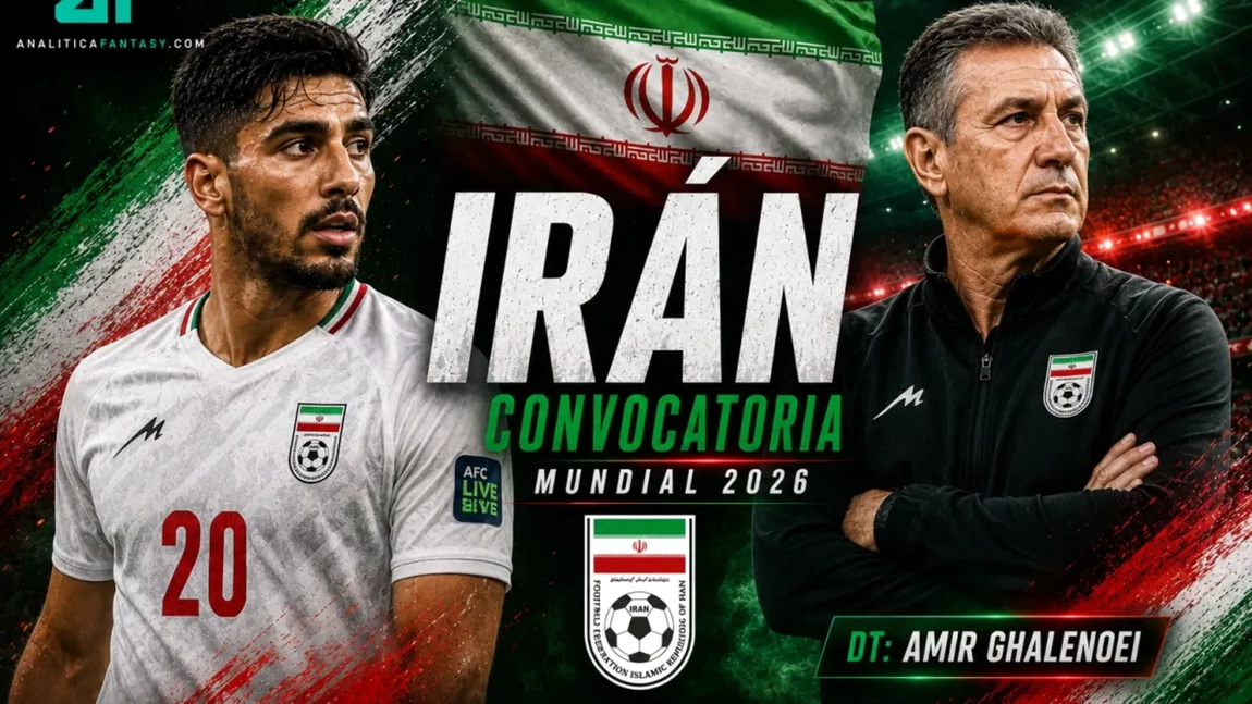 Convocatoria de Irán para el Mundial 2026: Ghalenoei prescinde de Azmoun