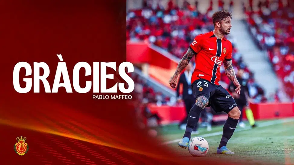 El Mallorca traspasa a Pablo Maffeo al Olympiacos tras 160 partidos