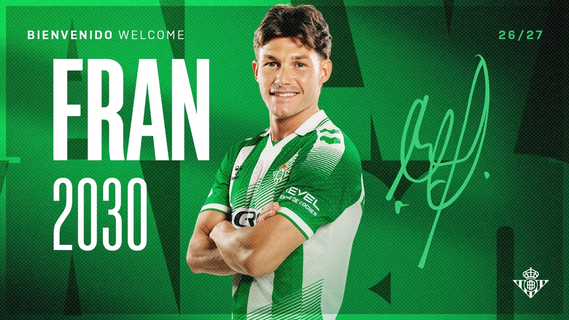 Portada de El Real Betis hace oficial el fichaje de Fran García: precio, contrato y detalles de la operación