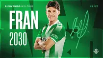 El Real Betis hace oficial el fichaje de Fran García: precio, contrato y detalles de la operación