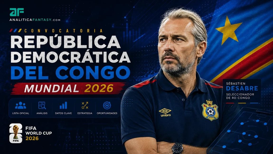 Portada de RD Congo cierra la lista del Mundial 2026: Desabre apuesta por Wissa, Bakambu y Wan-Bissaka