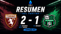 Torino 2-1 Sassuolo: crónica de la jornada 36 en la Serie A